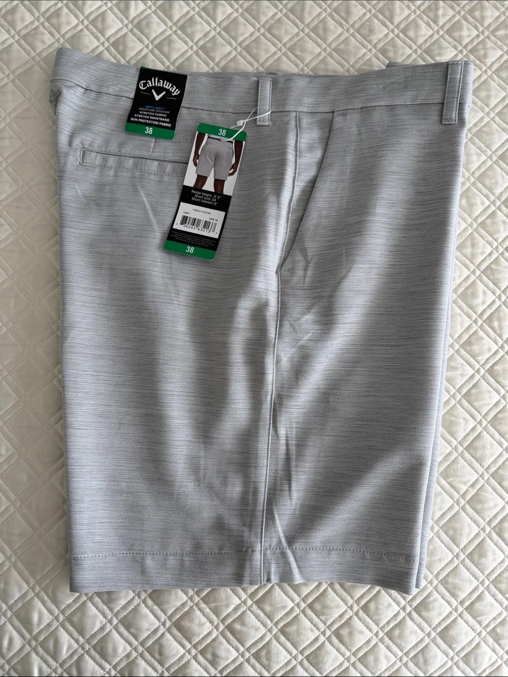 Callaway Men's Light Gray Performance Golf Shorts